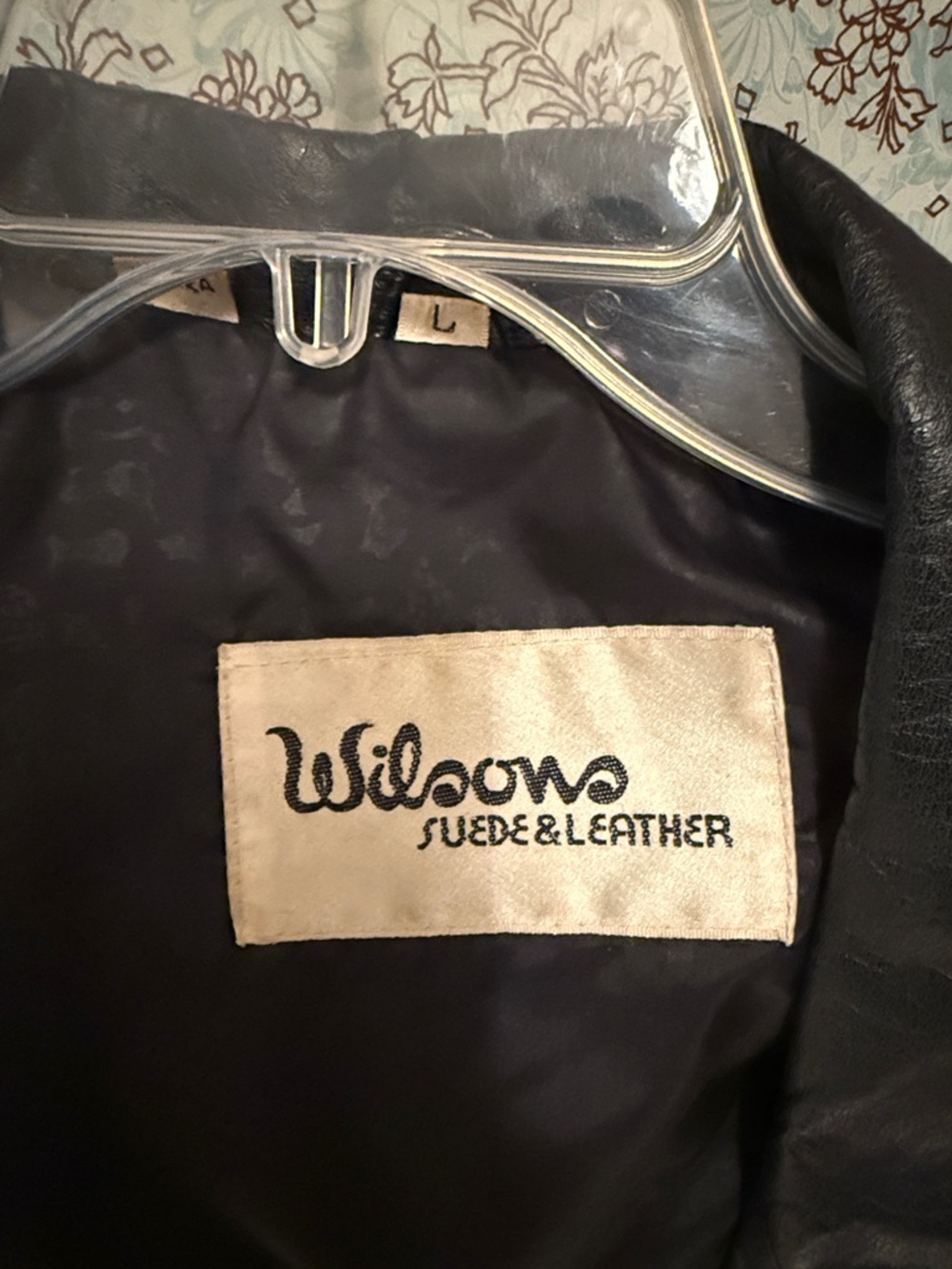 Wilson Genuine Black Leather Blazer Jacket, Size L - Picture 6 of 12
